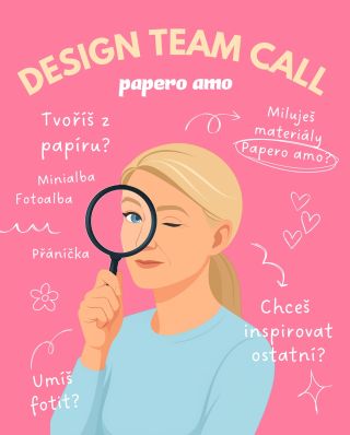 DT CALL - international! Hledáme kreativní posily našeho design týmu! 🥳 ✂️ Tvoříš z papíru - fotoalba, minialba, přáníčka…...